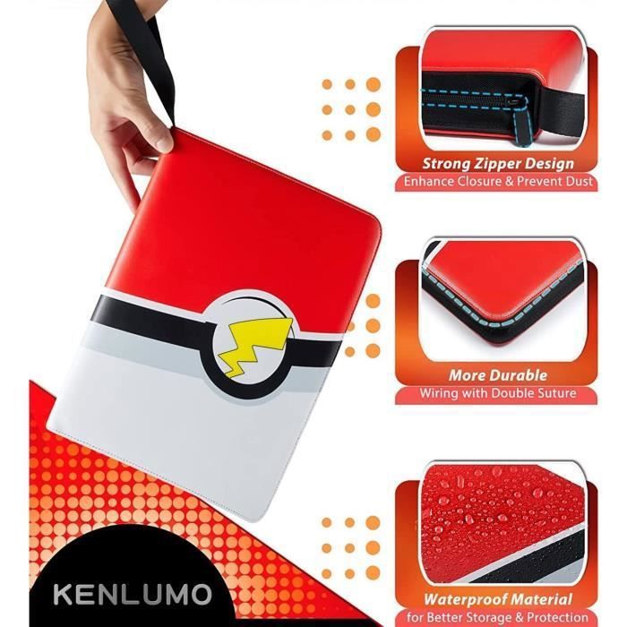 Classeur Carte Cahier compatible avec 720 Cartes - KENLUMO - Noir - 40  pages - 18 poches par page - Cdiscount Jeux - Jouets