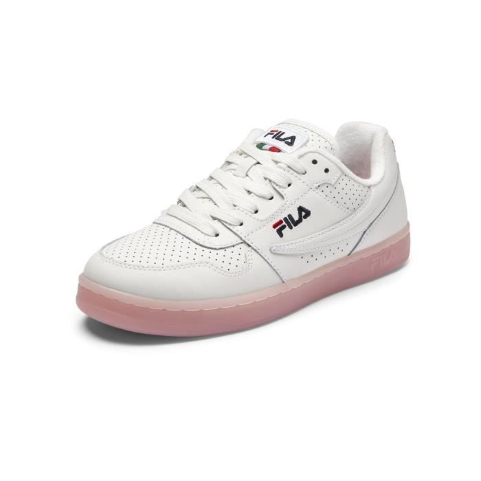 Basket Femme FILA Arcade F Blanc Cuir Lacets Blanc Cdiscount