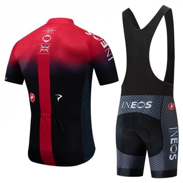 Maillot Velo Manches Courtes Maillot Cyclisme Femme Manches Courtes - Demi-fermeture éclair - Tissu Respirant Vêtement Cyclisme Professionnel