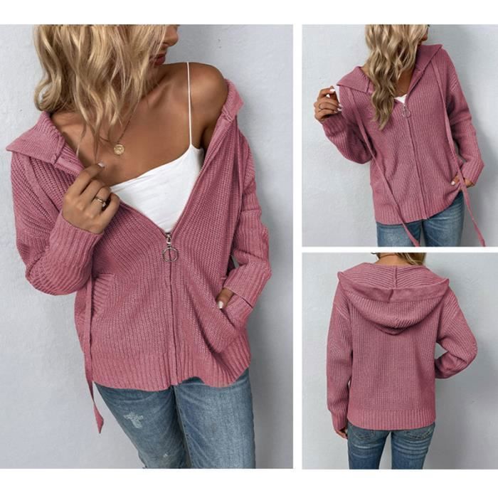 Gilet Femme Chic En Maille - Cardigan Oversize Boutonné, Léger Et Chaud - Pour Automne/hiver, Grande Taille Disponible - 8