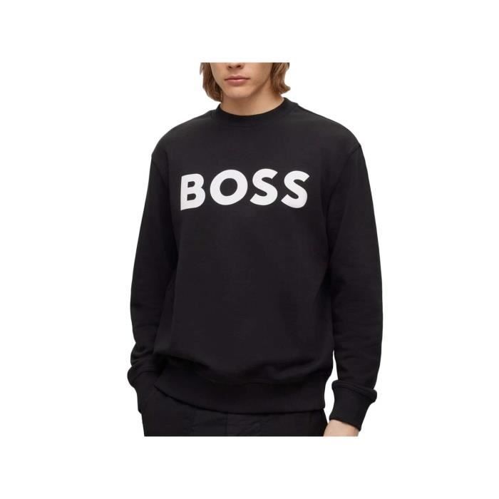 BOSS, Sweat-shirt Noir Homme