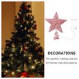 1 décor à suspendre en étoile à cinq branches pour sapin de Noël (sans boule de noel - decoration de sapin decoration de noel-2