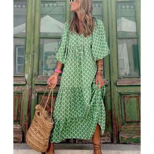 Robe Dorée SHEIN Croisée Avec Manches Bouffantes à Cordons — Taille XL, Neuf Avec étiquettes