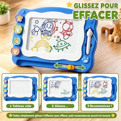 🐾 Ardoise Magique Pat Patrouille – Tableau Magnétique éducatif Avec Stylo Et Tampons, Dès 3 Ans