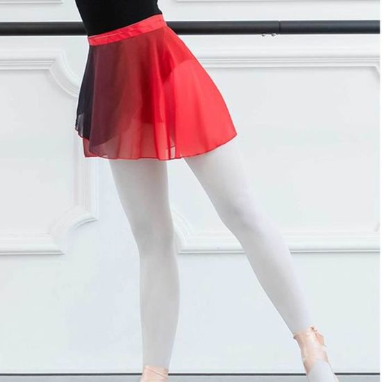 YIZYIF Femme Jupe Danse Classique en Mousseline de Soie Jupe Portefeuille  Dégradé Couleur Type G - Cdiscount Sport