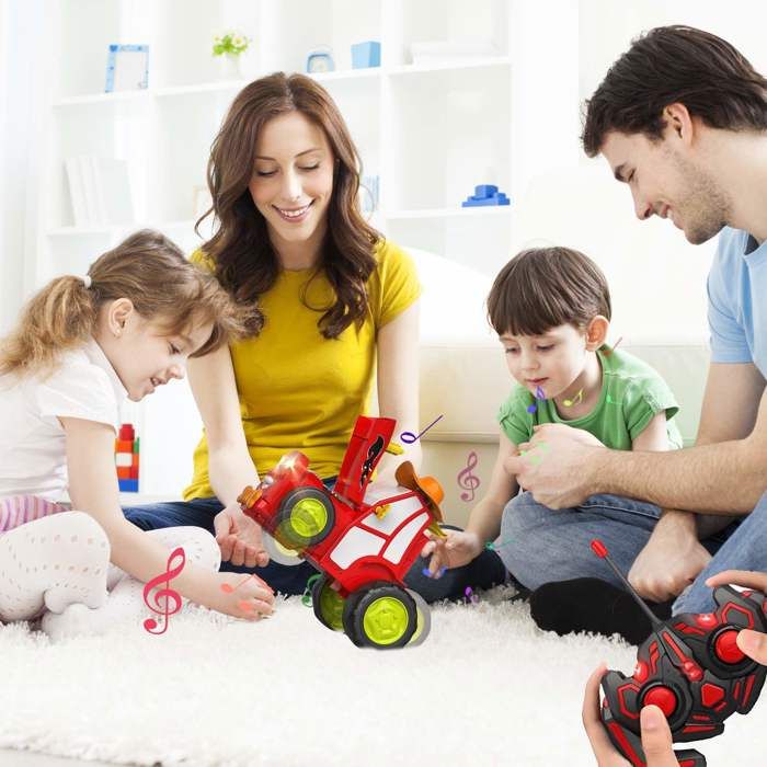 Voiture Cascade Télécommandée Avec Rotation 360° Et LED – Pour Enfant Dès 4 Ans, Cadeau Idéal Pour Anniversaire Et Noël