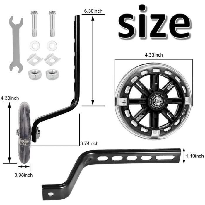 Roues Auxiliaires de Vélo,Roues Stabilisatrices,Roulette Velo