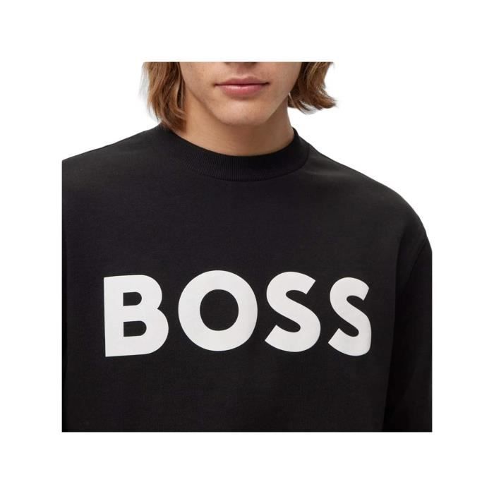 Sweat Boss - Homme Boss - Classic logo - Boss Noir - Coton
