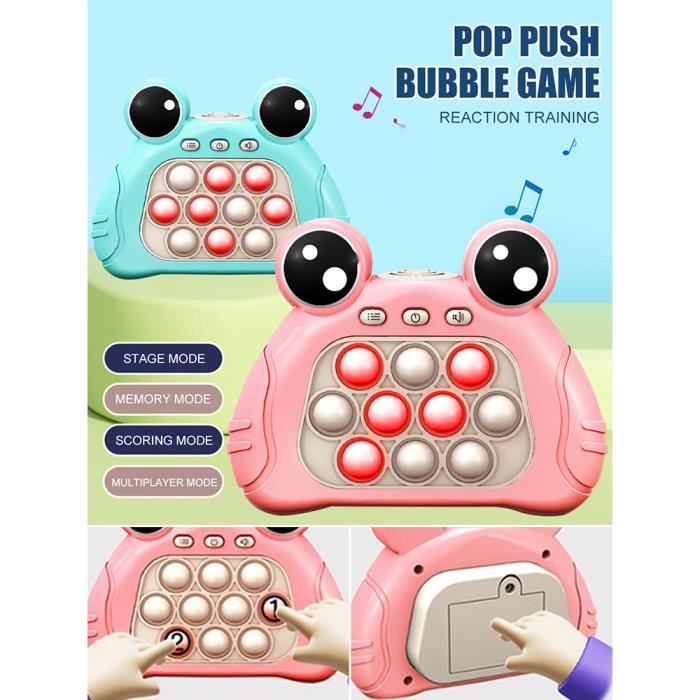 Pop It Fidget Toy, Pop it Bubble Sensory Fidget Toy pour Adultes et  Enfants, Creative Decompression Game Console avec Plusieurs Modes de Jeu  Jouets. (Orange)