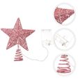 1 décor à suspendre en étoile à cinq branches pour sapin de Noël (sans boule de noel - decoration de sapin decoration de noel-3