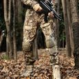 Pantalon tactique militaire avec genouillères Pantalon Cargo de Camouflage de l39armée Pantalon grenouille pour homme black python-3