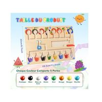 Jeu De Labyrinthe Magnétique Pour Enfants Dès 3 Ans – Jouet Montessori En Bois Pour Apprendre Les Chiffres Et Couleurs, Motricité Fine, Cadeau Anniversaire Ou Noël