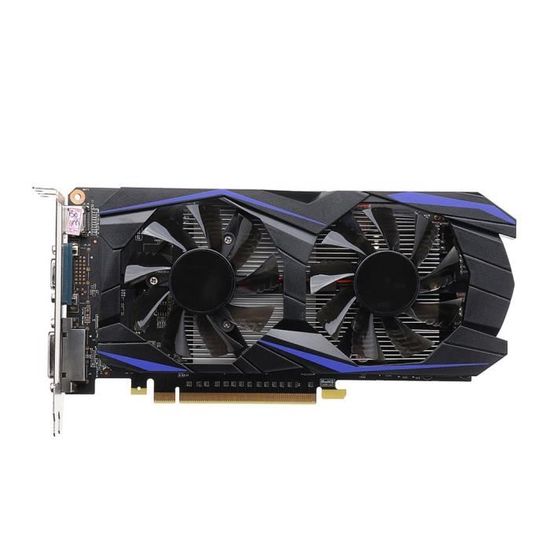 Syfinee Carte Graphique Vid/éo de Jeu 4GB GDDR5 128Bit avec Double Ventilateur de Refroidissement pour Ordinateur
