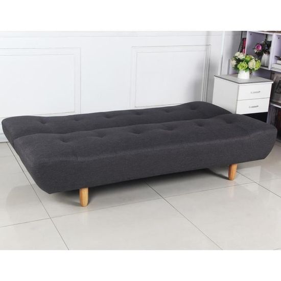 Canapé Convertible Scandinave Urban Gris Foncé Achat
