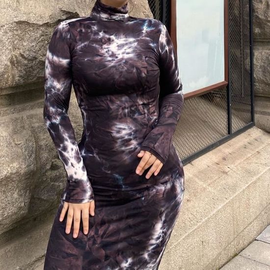 Robe moulante tie best sale dye