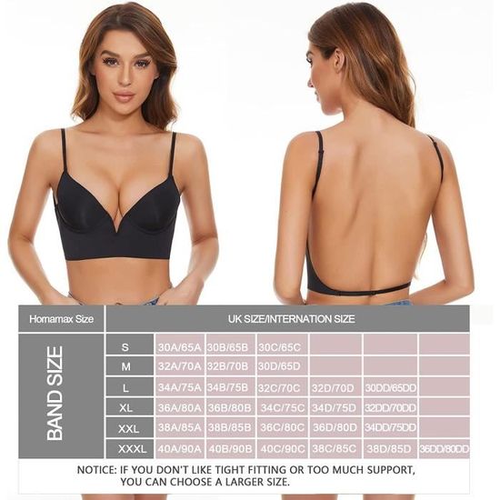 Soutien-gorge Adhésif Sans Bretelles - Coussinets En Silicone Réutilisables - Invisible Sous Les Robes Dos Nu