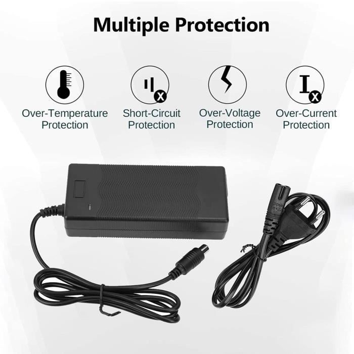 PATONA - Chargeur pour Xiaomi Mi trottinette électrique 42V/2A M365/PRO/PRO2
