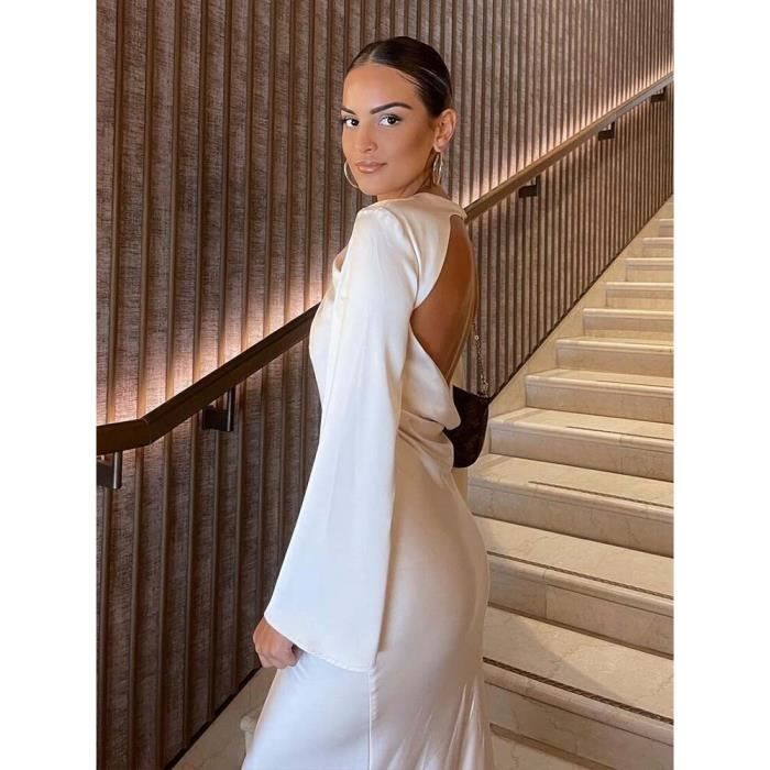 Robe longue dos nu discount