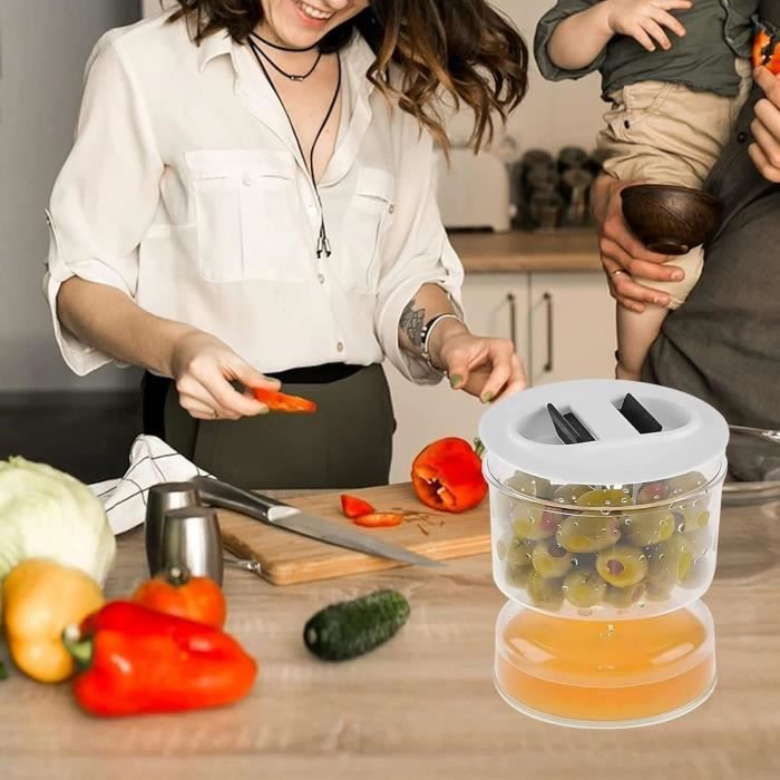 Bocal À Cornichons En Porcelaine Boîte À Thé Hermétique Bonbonnière En Céramique Aller Pot