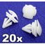 20x VW Volkswagen Bordure clip en plastique strip moulage 3c0853585 Porte de couverture inférieur