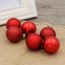 Lot De 24 Boules De Noël Sapin De Noël Mats Et Brillantes 6cm Ambiance Décoration Noël Rouge