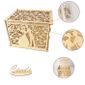 Decoration Boite De Carte De Mariage Avec Des Boites Cadeaux En Bois D Argent De Bricolage De Serrure Pour La Fete D Anniversaire Achat Vente Boite A Dragees Cdiscount