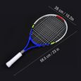 ARAMOX raquette de tennis pour enfants Raquette de tennis simple à cordes durables pour l'entraînement des enfants (bleu)-0