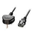 Lindy Câble d'alimentation BS 1363 (P) pour IEC 60320 C13 5 A 2 m-0