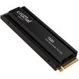 Crucial T500 SSD 1 To PCIe Gen4 NVMe M.2 PS5 SSD Interne Gaming avec Dissipateur, compatible PlayStation 5 - CT1000T500SSD5-0