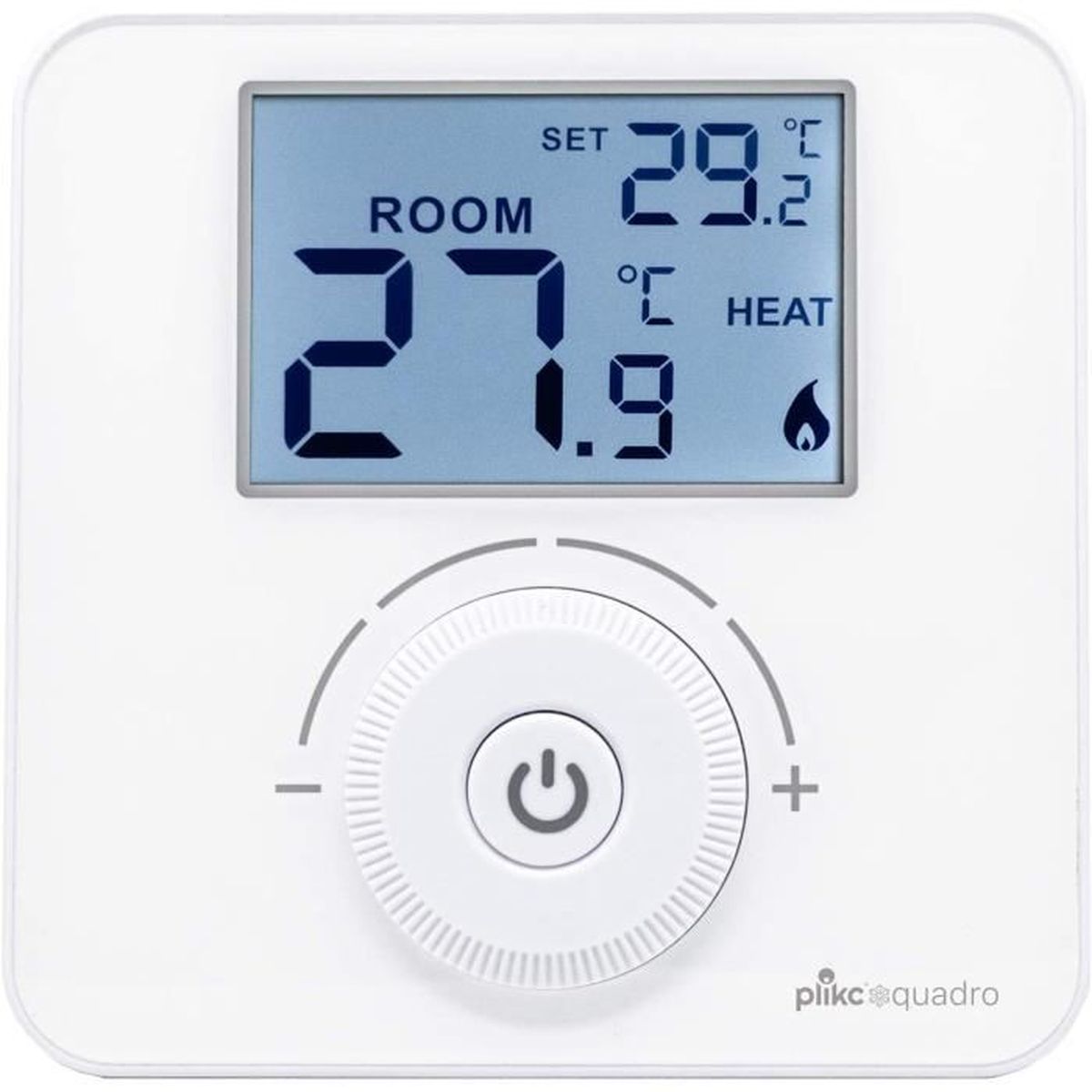 Thermostat d'ambiance numérique à Piles Blanc - Cdiscount Bricolage