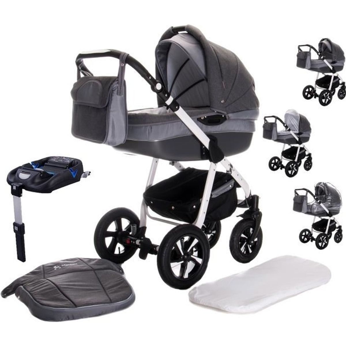 poussette combiné isofix