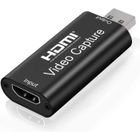 ZAMUS Cartes de Capture Audio vidéo, 1080p Adaptateur HDMI vers USB, Carte Portable Plug & Play Capture pour Streaming vidéo en Direct