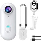 FIRE FULL tanche Camra de Sport 1080P WiFi, Camra Vlog 360 Objectif Grand Angle de 120, Thumb Action Camera pour Vlo, Ski, Plonge