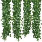 Lierre Artificiel - MTEVOTX - 12 Pcs - 2m - Feuilles Lierre Artificielle Guirlande Vert Décoration