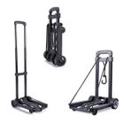 DONFANLIA Chariot Pliant Ultra léger avec Poignée Télescopique et 2 Cordes élastique - Jusqu’à 40 kg de Charge - 45 CM x 25 CM