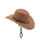 DEGUISE TOI Accessoire - Chapeau cowboy luxe marron en suede adulte