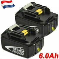 2PCS 18V 6.0Ah Li-Ion LXT Batterie pour Makita BL1860B DGA452Z DGA506Z