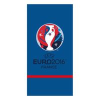 Drap de plage bleu - EURO 2016 - 100% coton - Taille 075x150 cm