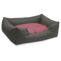 BedDog MIMI lit pour chien,coussin,panier pour chien [L env. 80x65cm, PINK-ROCK (rose/gris)]
