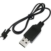 YUNIQUE FRANCE 1 pièce Câble de chargeur USB SM-2P 250mAh Sortie RC Voiture pour batteries 4.8V Ni-Mh