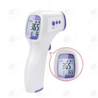 HTBE® Thermomètre frontal infrarouge sans contact Thermomètre clinique Thermomètre portable pour le corps humain Thermomètre électro