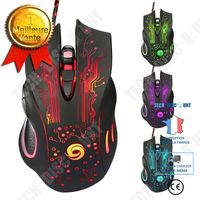 TD® Souris Gaming USB 6 Boutons LED Optique Professionnel Pro Équipement Gamer PC Portable Luminosité RGB Personnalisable et