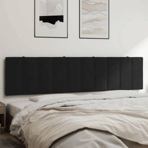 Tête De Lit Velours Noir 90x5x78/88 Cm - Neuve Sous Emballage