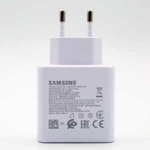 CHARGEUR - ADAPTATEUR  Chargeur UE blanc - D'origine Samsung S21 S20 Ultr