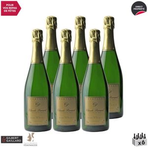 CHAMPAGNE Champagne Blanc de Blancs Blanc - Lot de 6x75cl - Champagne Claude Perrard - Médaille d'Or Gilbert et Gaillard - Cépage Chardonnay