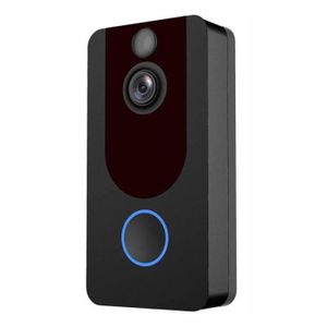 INTERPHONE - VISIOPHONE 1 Pc V7 sans fil WIFI sonnette intelligente ménage Visible oeil de chat caméra vidéo interphone pour  INTERPHONE-VISIOPHONE QUIK8533