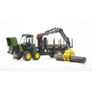 Tracteur John Deere 7930 avec fourche et remorque double niveau - BRUDER -  Jouet pour garçon de 3 ans et plus - Cdiscount Jeux - Jouets