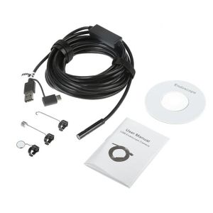 Caméra d'inspection d'endoscope - Endoscope USB Premium 8 mm IP67 Caméra  endoscope WiFi étanche avec