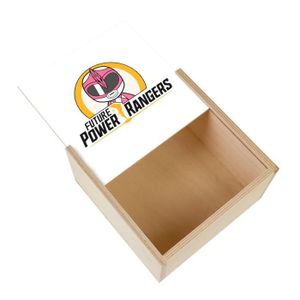 Boîte cadeau Boite Coffret en Bois - Future Power Rangers Rose 