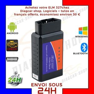 MULTIMARQUES OBDII 100% en Français Valise DIAGNOSTIC ELM327 USB WIFI 